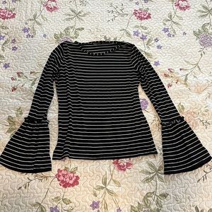 BOOHOO stripped long sleeve top